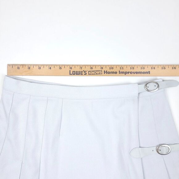 BRANDY MELVILLE Dana 90s Pleated Double Buckle Micro Mini Skirt in Baby Blue y2k - Picture 4 of 9